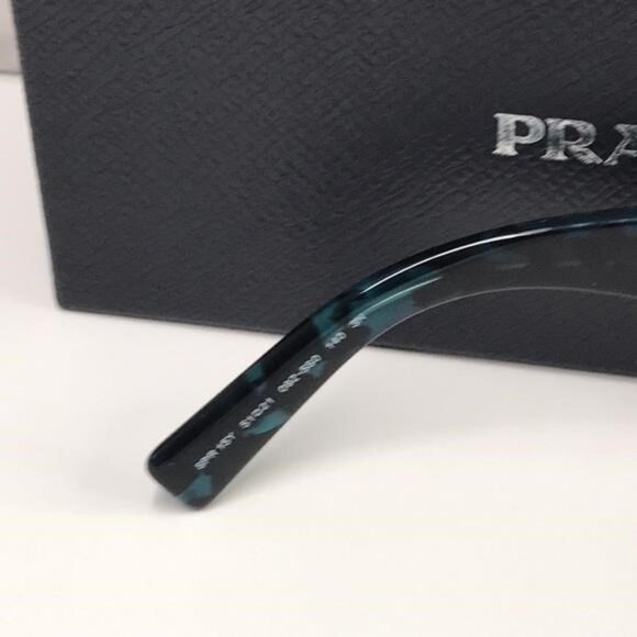 New Authentic Prada Red Tortoise Shell Sunglasses - Picture 3 of 13